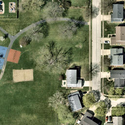 Buffalo Grove Beach Volleyball Court #3 — aerial view