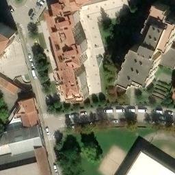 Sand Volleyball Court — aerial view