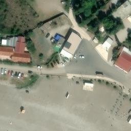 Sand Volleyball Court — aerial view