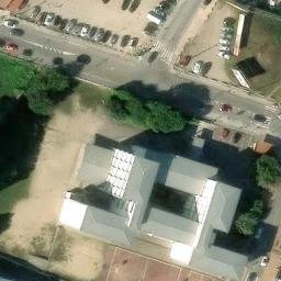 Volleyball Court near O Porriño — aerial view