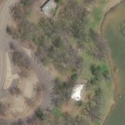 Jackson County Beach Volleyball Court #3 — aerial view