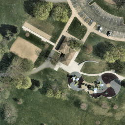 Volleyball Court — aerial view