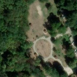 Sand Volleyball Court — aerial view