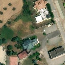Volleyball Court near Atessa — aerial view
