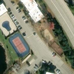 Wheeling Beach Volleyball Court #1 — aerial view
