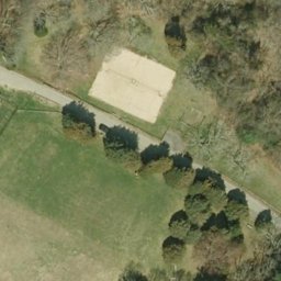 Marshfield Beach Volleyball Court #2 — aerial view