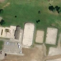 Grosse Ile Township Beach Volleyball Court — aerial view