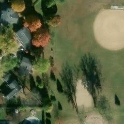 Sand Volleyball Court in Arlington Heights, IL — aerial view