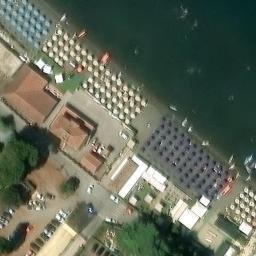Sand Volleyball Court — aerial view