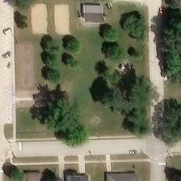 Anamosa Beach Volleyball Court #1 — aerial view