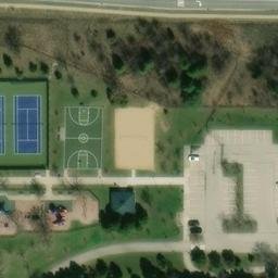 Glenview Beach Volleyball Court #2 — aerial view