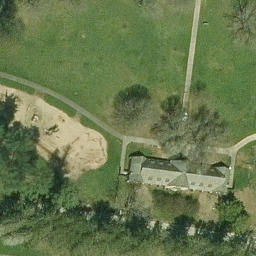 Cattaraugus County Beach Volleyball Court — aerial view