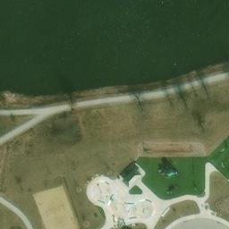 Hoffman Estates Beach Volleyball Court #13 — aerial view