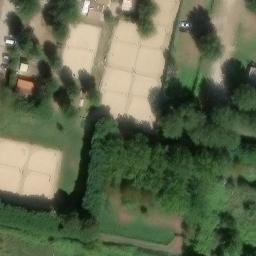 Sand Volleyball Court — aerial view