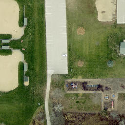 Robins Beach Volleyball Court #1 — aerial view