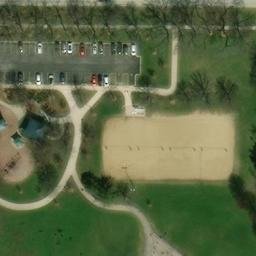 Glenview Beach Volleyball Court #1 — aerial view