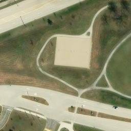 Schaumburg Beach Volleyball Court #11 — aerial view