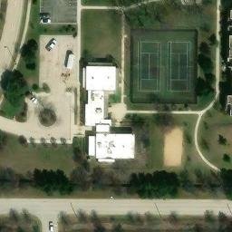 Schaumburg Beach Volleyball Court #10 — aerial view
