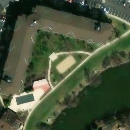 Schaumburg Beach Volleyball Court #9 — aerial view