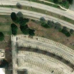 Sand Volleyball Court in Schaumburg, IL — aerial view