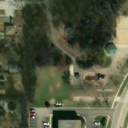 Schaumburg Beach Volleyball Court #7 — aerial view