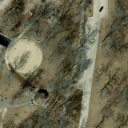 Elgin Beach Volleyball Court #6 — aerial view
