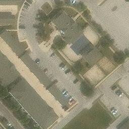 Ames Beach Volleyball Court #14 — aerial view