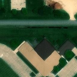 Preston Beach Volleyball Court #1 — aerial view