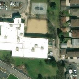 Morton Grove Beach Volleyball Court #2 — aerial view