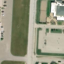Harrow Beach Volleyball Court #1 — aerial view