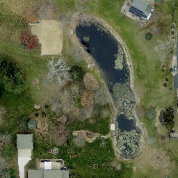 Sand Volleyball Court in Cedar Rapids, IA — aerial view