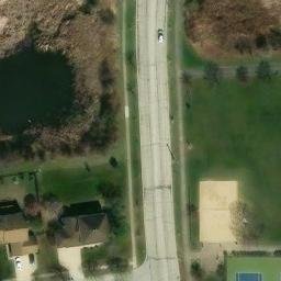 Schaumburg Beach Volleyball Court #6 — aerial view