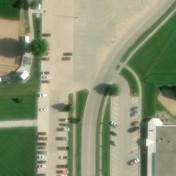 Denison Beach Volleyball Court — aerial view