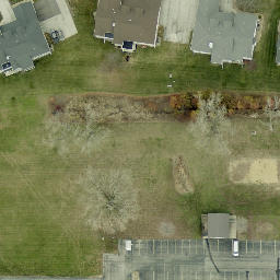 Cedar Rapids Beach Volleyball Court #11 — aerial view