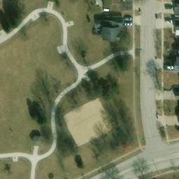 Streamwood Beach Volleyball Court #3 — aerial view