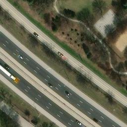 Skokie Beach Volleyball Court — aerial view