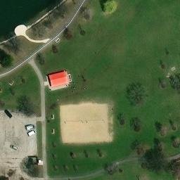 Des Plaines Beach Volleyball Court — aerial view