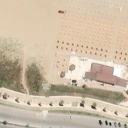Sand Volleyball Court — aerial view