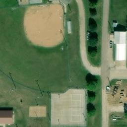 Halbur Beach Volleyball Court — aerial view