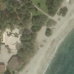 Sand Volleyball Court — aerial view