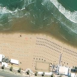 Sand Volleyball Court — aerial view