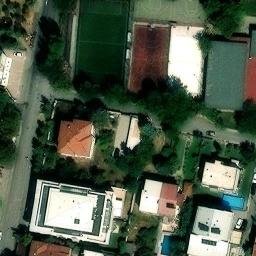 Sand Volleyball Court — aerial view