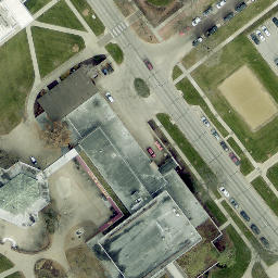 Cedar Rapids Beach Volleyball Court #7 — aerial view
