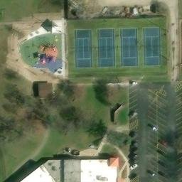 Bloomingdale Township Beach Volleyball Court — aerial view