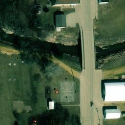 Charlotte Beach Volleyball Court — aerial view