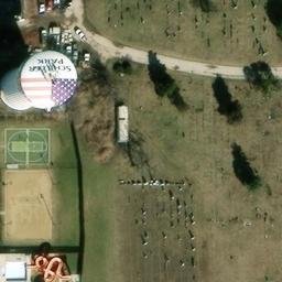 Schiller Park Beach Volleyball Court #2 — aerial view
