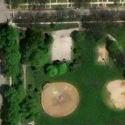 CHOPIN (FREDERIC) Volleyball Courts — aerial view
