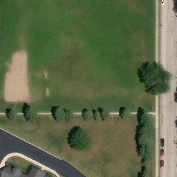 DeKalb Beach Volleyball Court #1 — aerial view