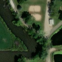 Burt County Beach Volleyball Court #1 — aerial view