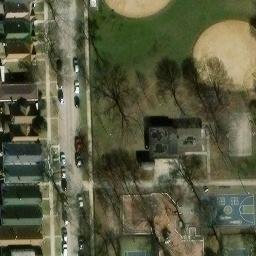BELL (GEORGE,JR.) Volleyball Courts — aerial view